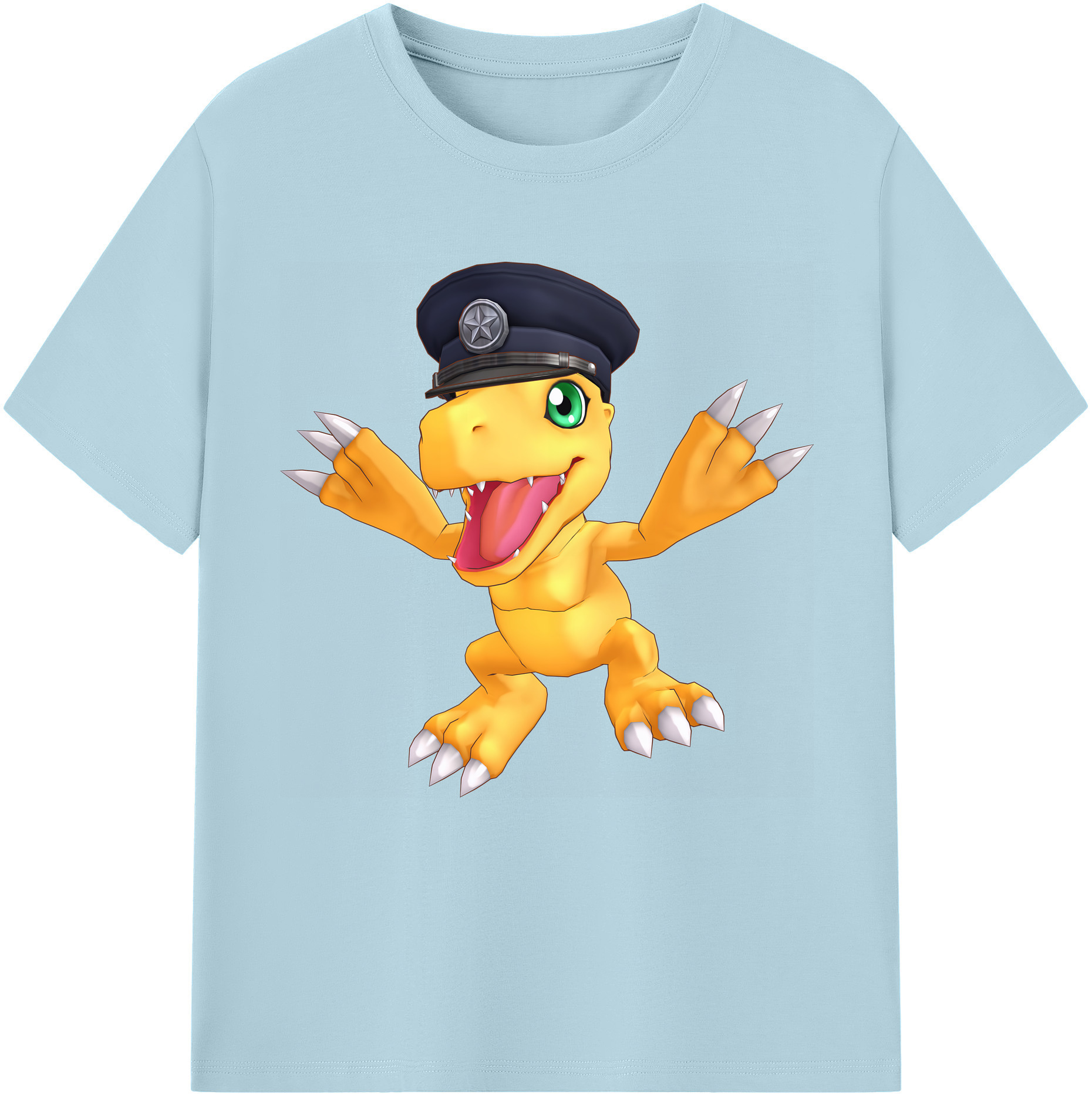 （画像用） Digimon デジタルモンスター/デジモン 綿100％半袖Tシャツ（フロントプリント）